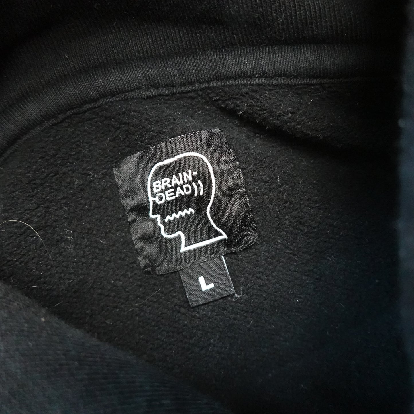 Brain Dead Logo Hoodie - Size L