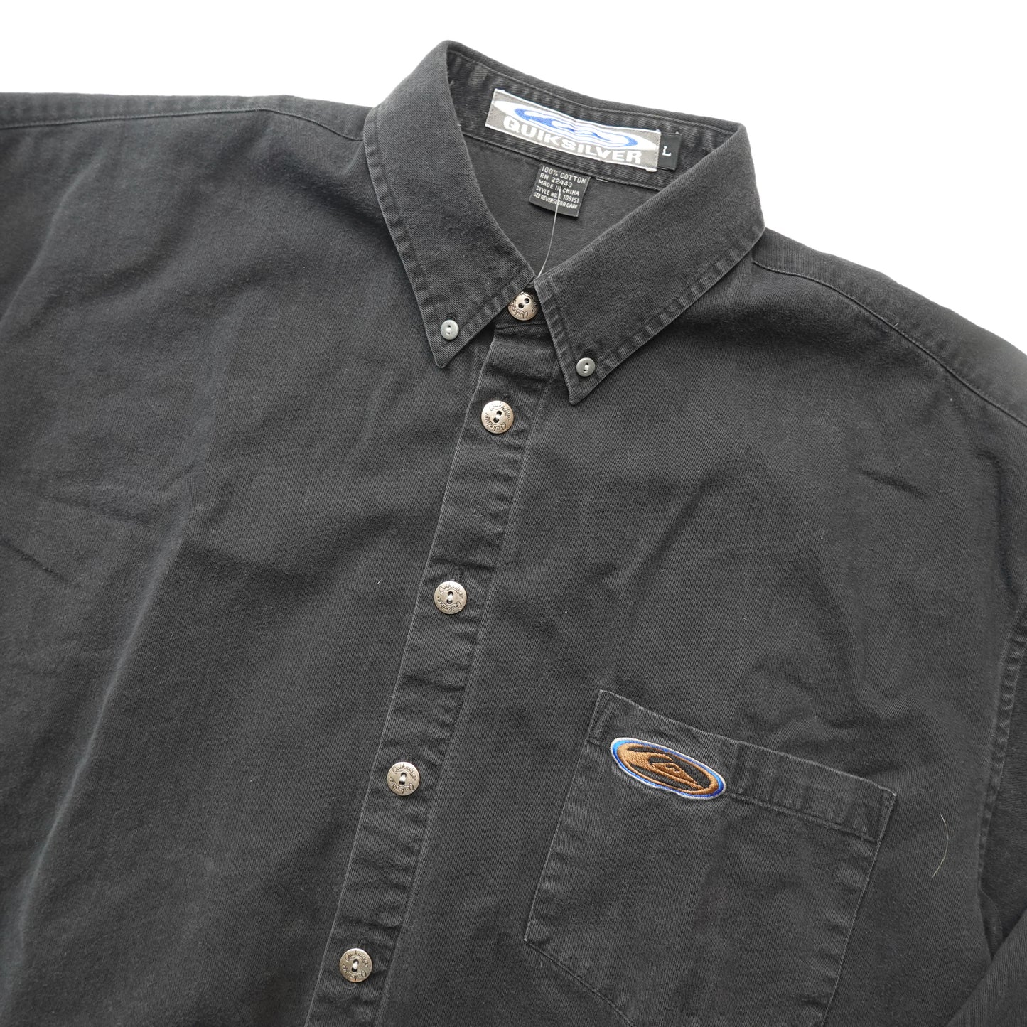 1990s Quicksilver Button Up - Size L