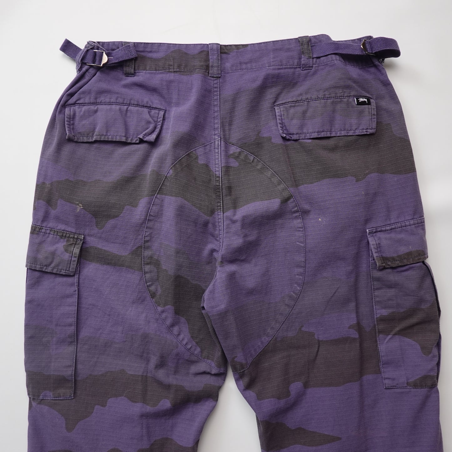 Stussy Blue Camo Cargos - Size 36