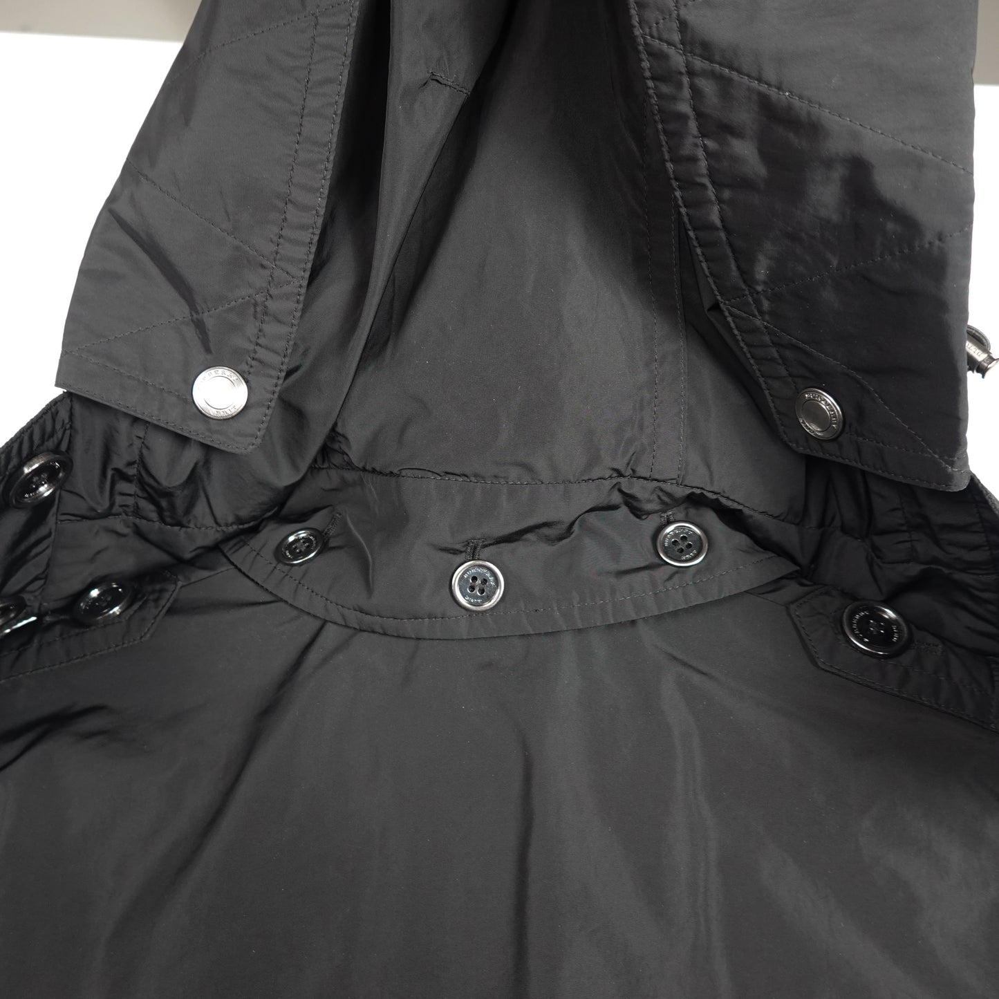 Burberry Black Trench Coat - Size 8