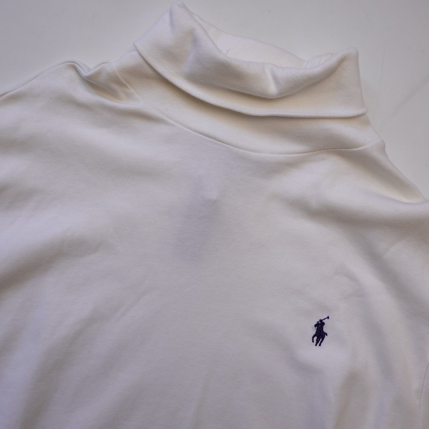Polo RL White Turtleneck - Size XL