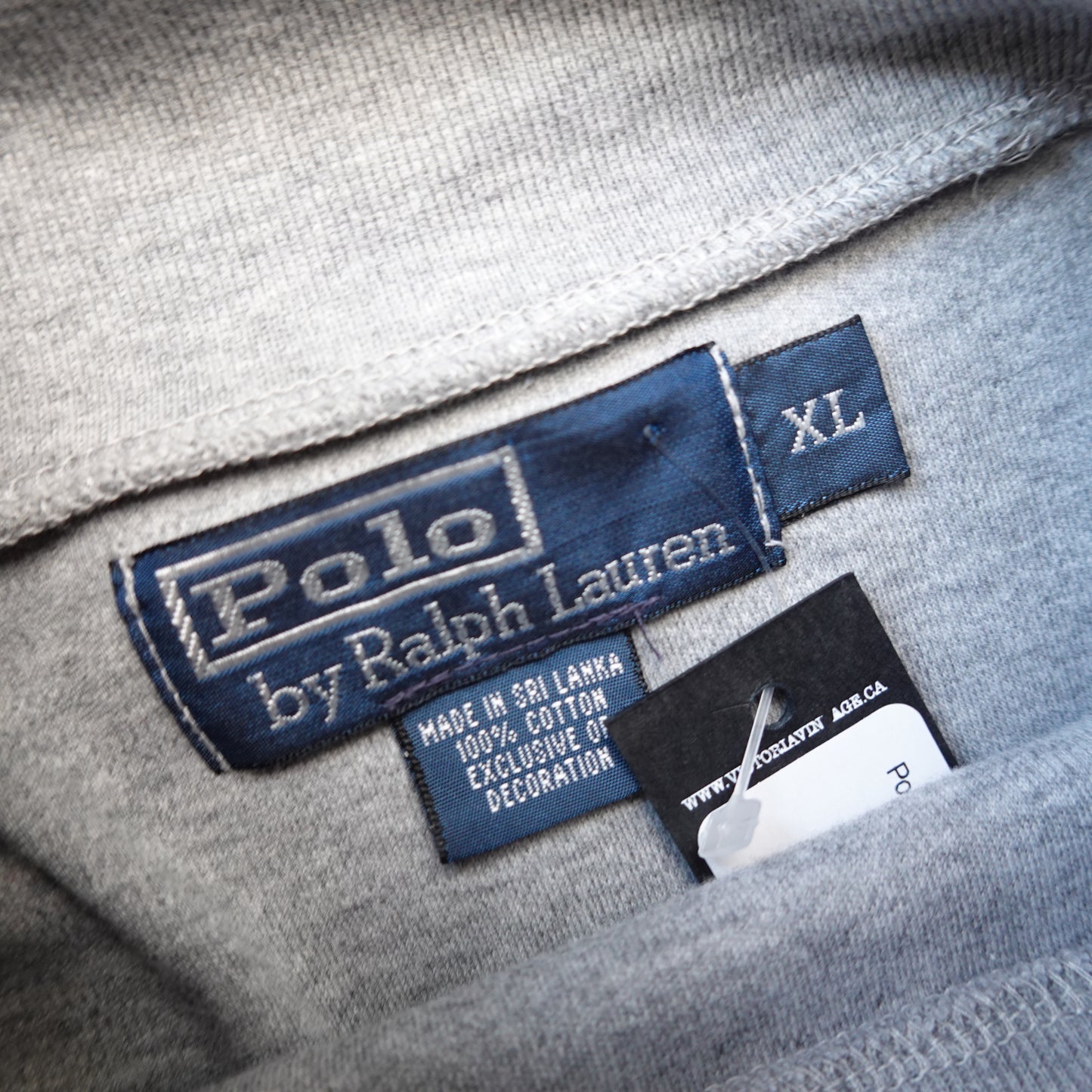 Polo RL Grey Turtleneck - Size XL