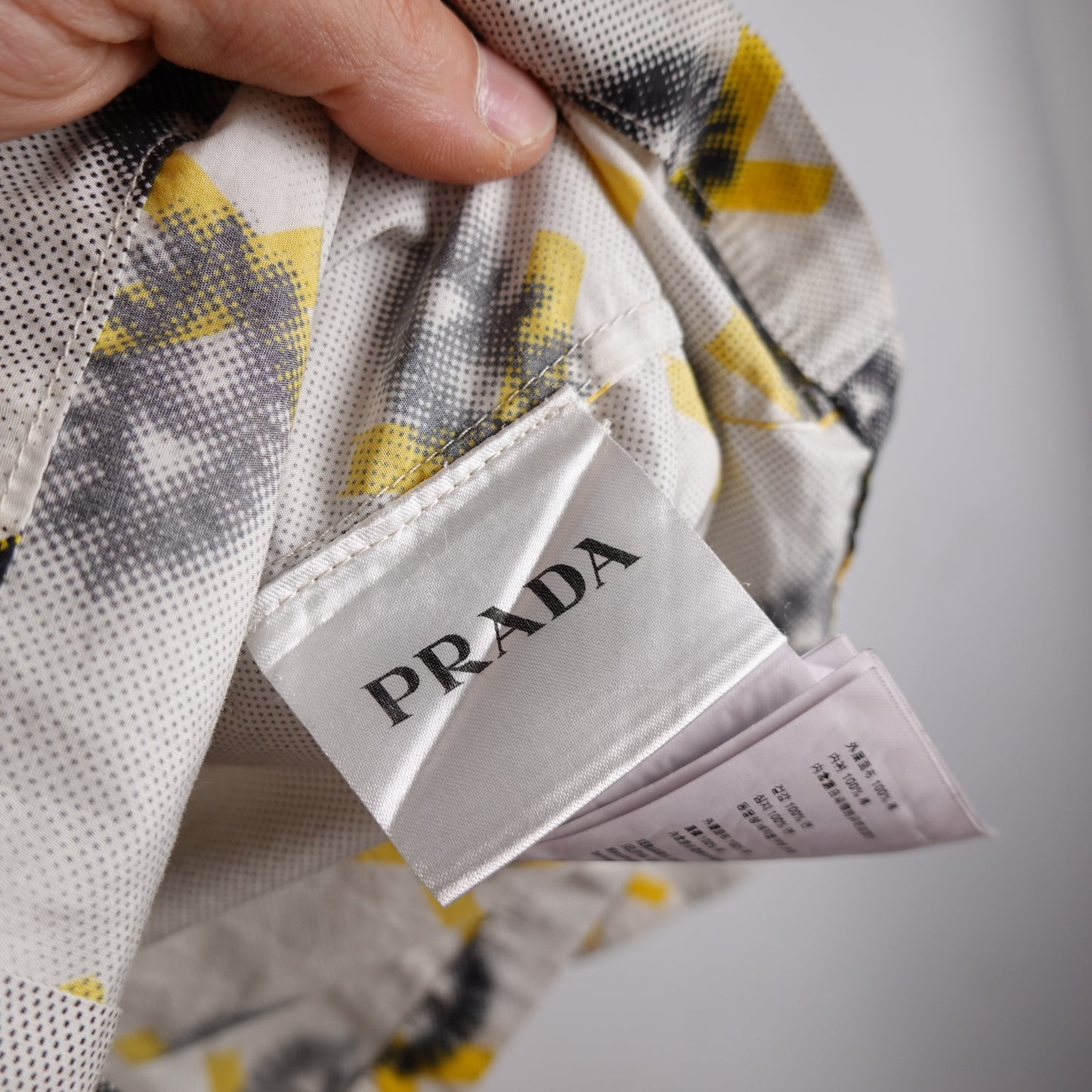 2015 Prada Eye Logo Button Up - Size M