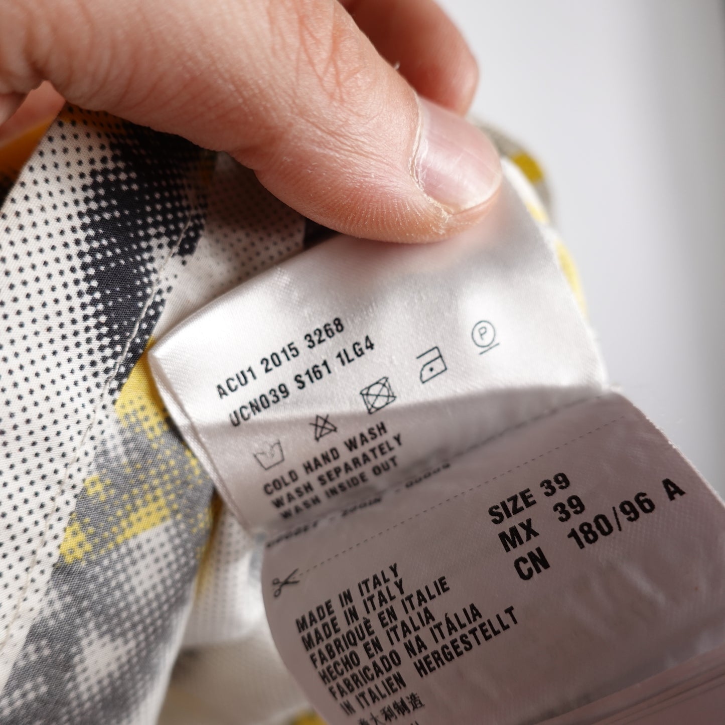 2015 Prada Eye Logo Button Up - Size M