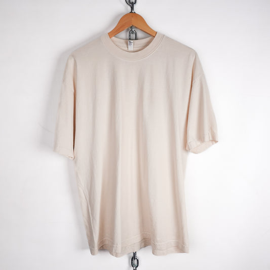 LA Apparel Blank Tee Cream - Multiple Sizes