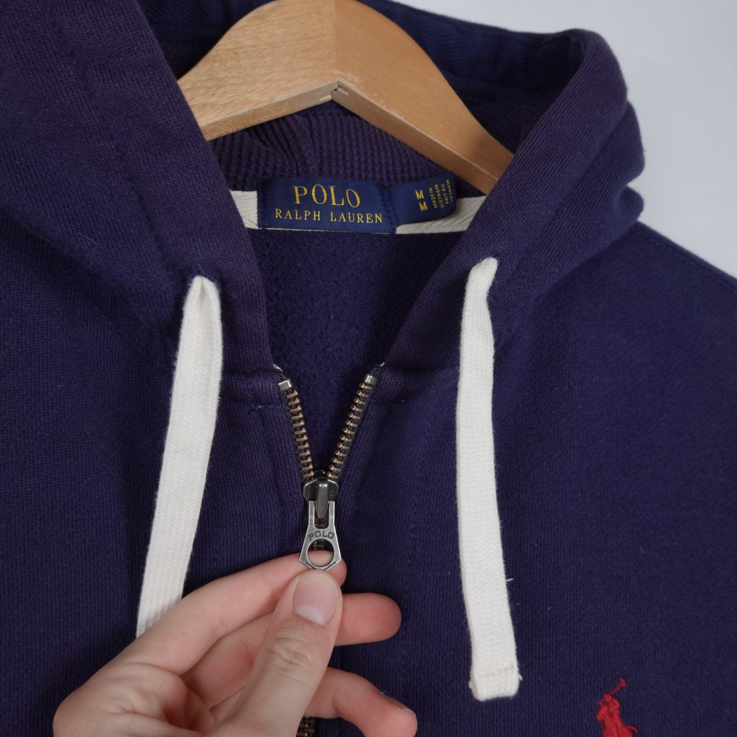 Polo RL Navy Zip Up - Size M