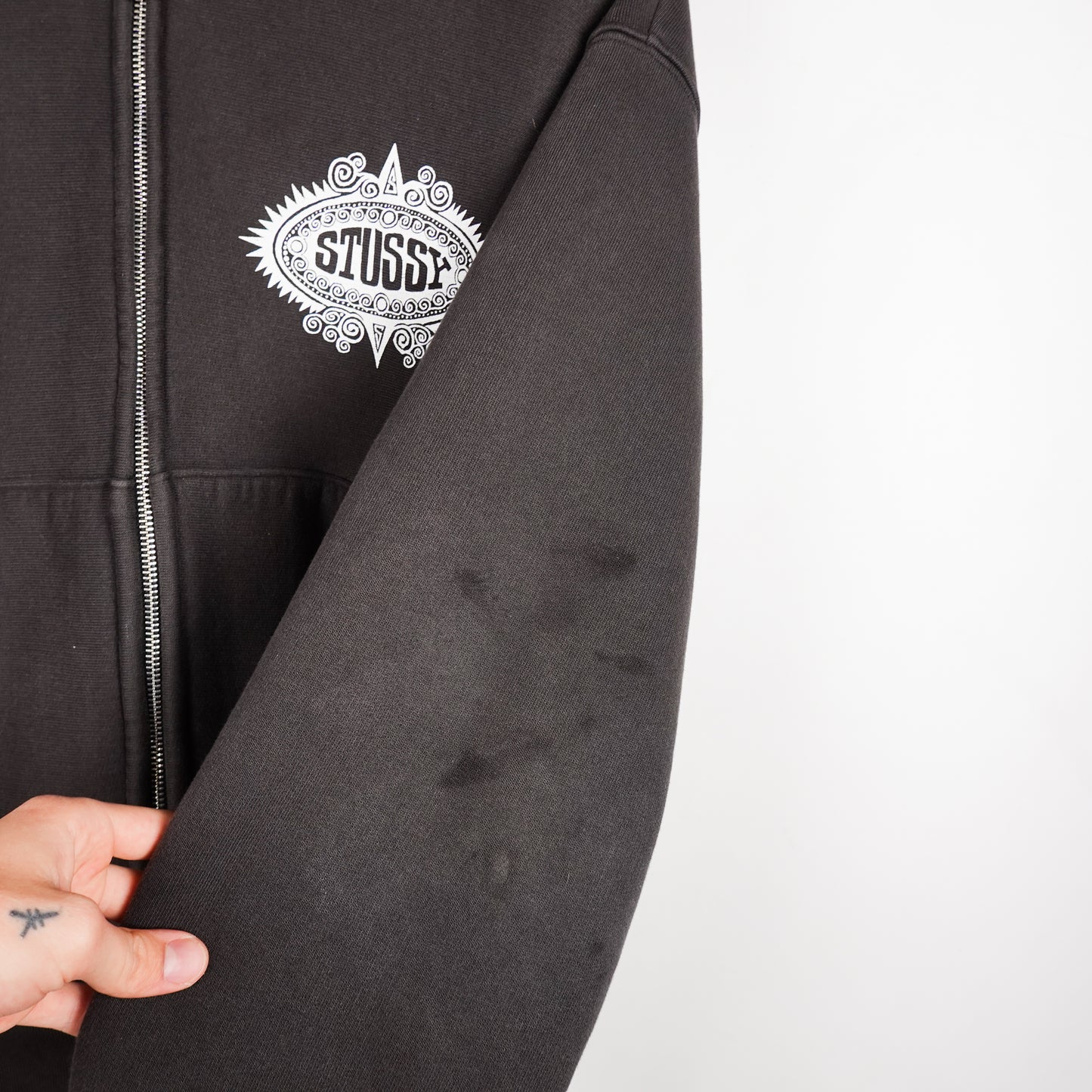 Stussy Mantra Zip Up Hoodie - Size M