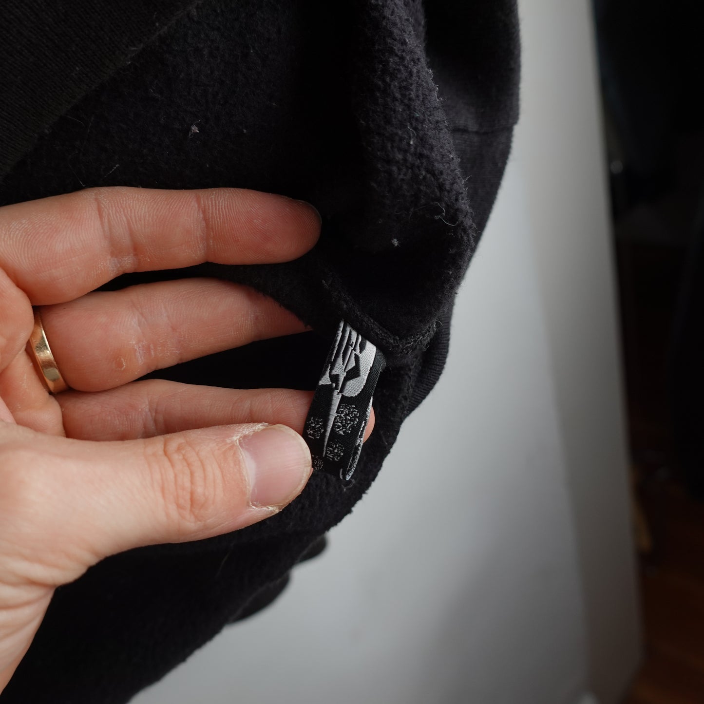 Sp5der Rhinestone Logo Hoodie - Size L