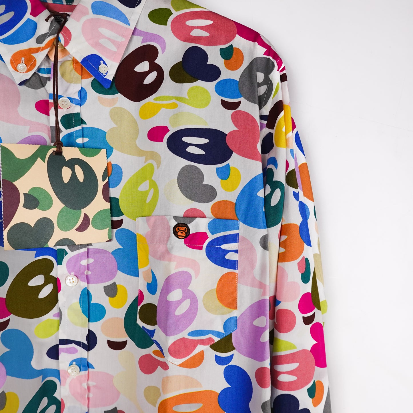 OG Bape Baby Milo Multi Camo Button Up - Size L