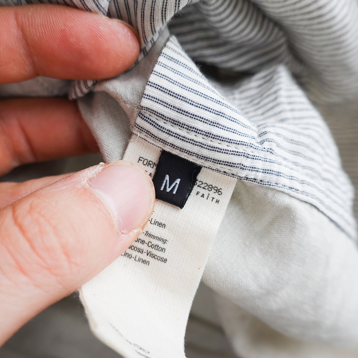 Forme 33204322896 Linen Button Up - Size M