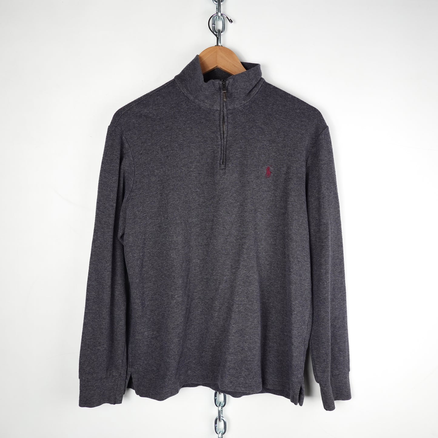 Polo RL 1/4 Zip Up Sweater - Size M