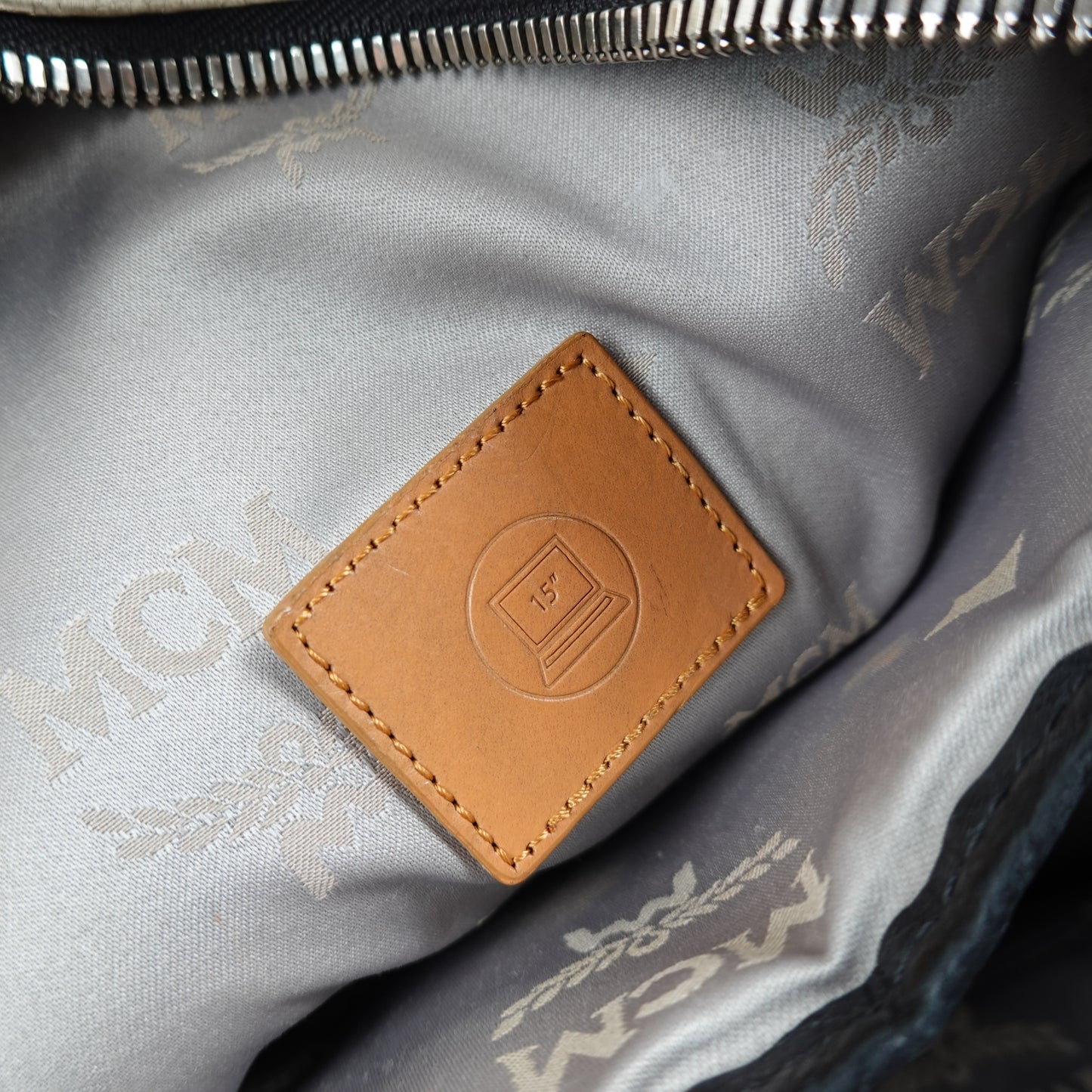 MCM Studded White Backpack