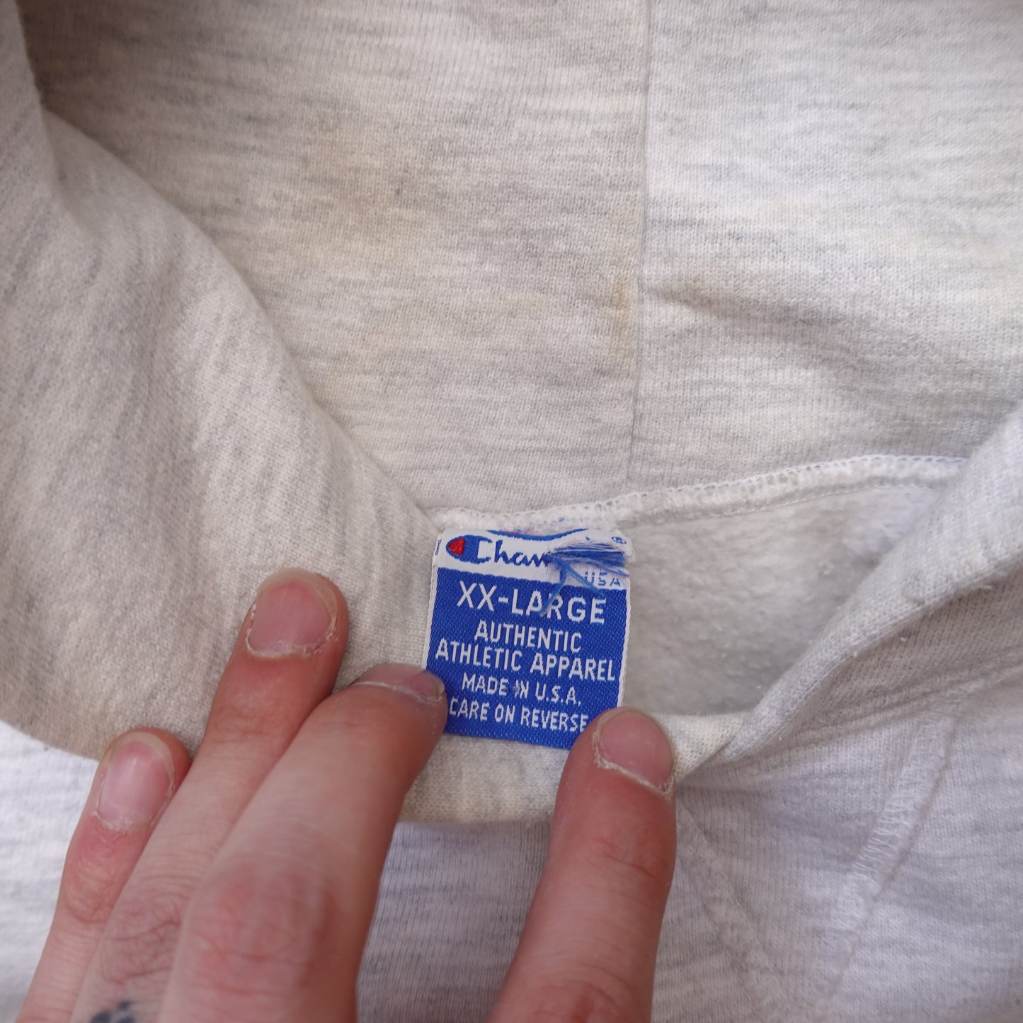 Vintage Champion Reverse Weave Hoody - Size XXL