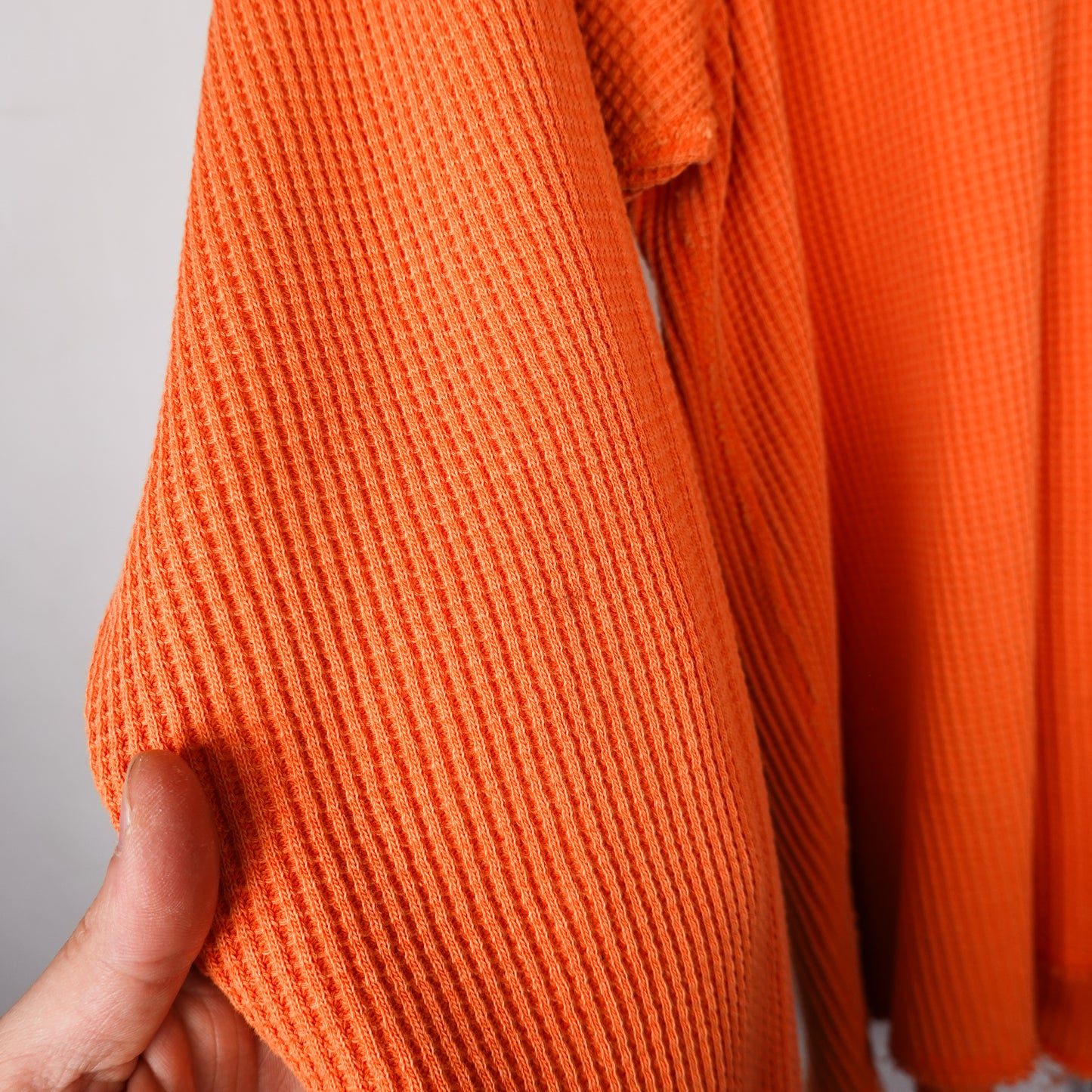 Stussy Orange Thermal Long Sleeve - Size S