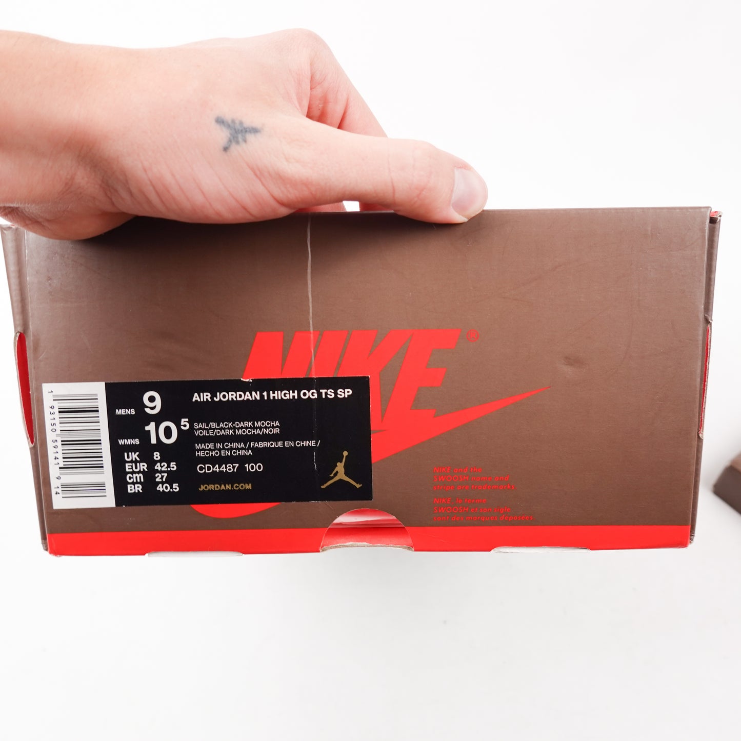 Travis Scott x Air Jordan 1 High OG Mocha - Size 9