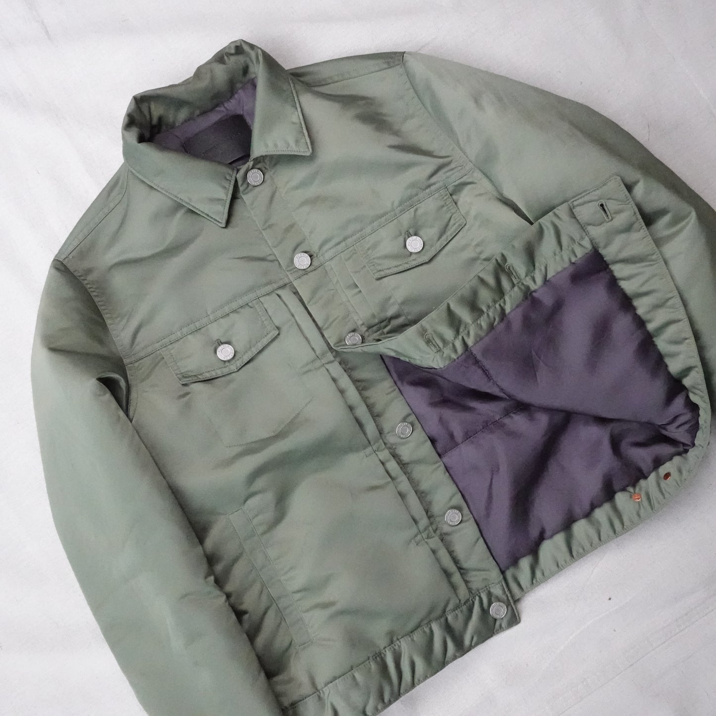 Purple Nylon Insulated Jacket - Size M