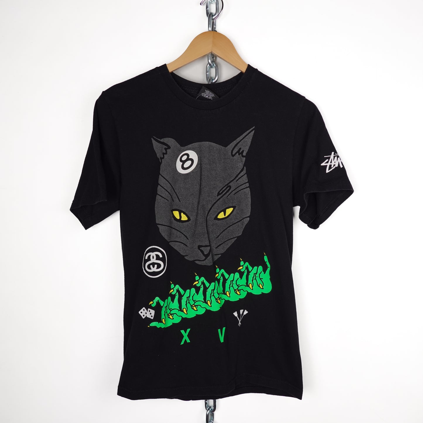 Stussy Cat 8-Ball Tee - Size S