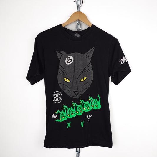 Stussy Cat 8-Ball Tee - Size S
