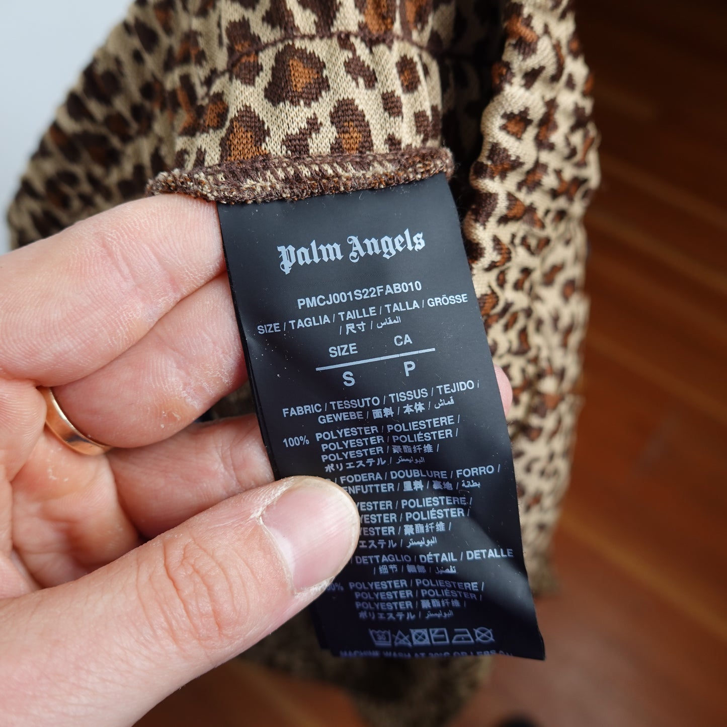 Palm Angels Cheetah Print Track Pant - Size S