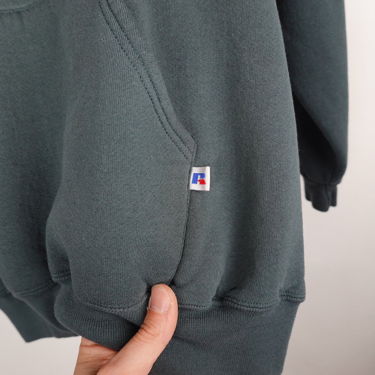 Vintage Russell Green Hoodie - Size XL