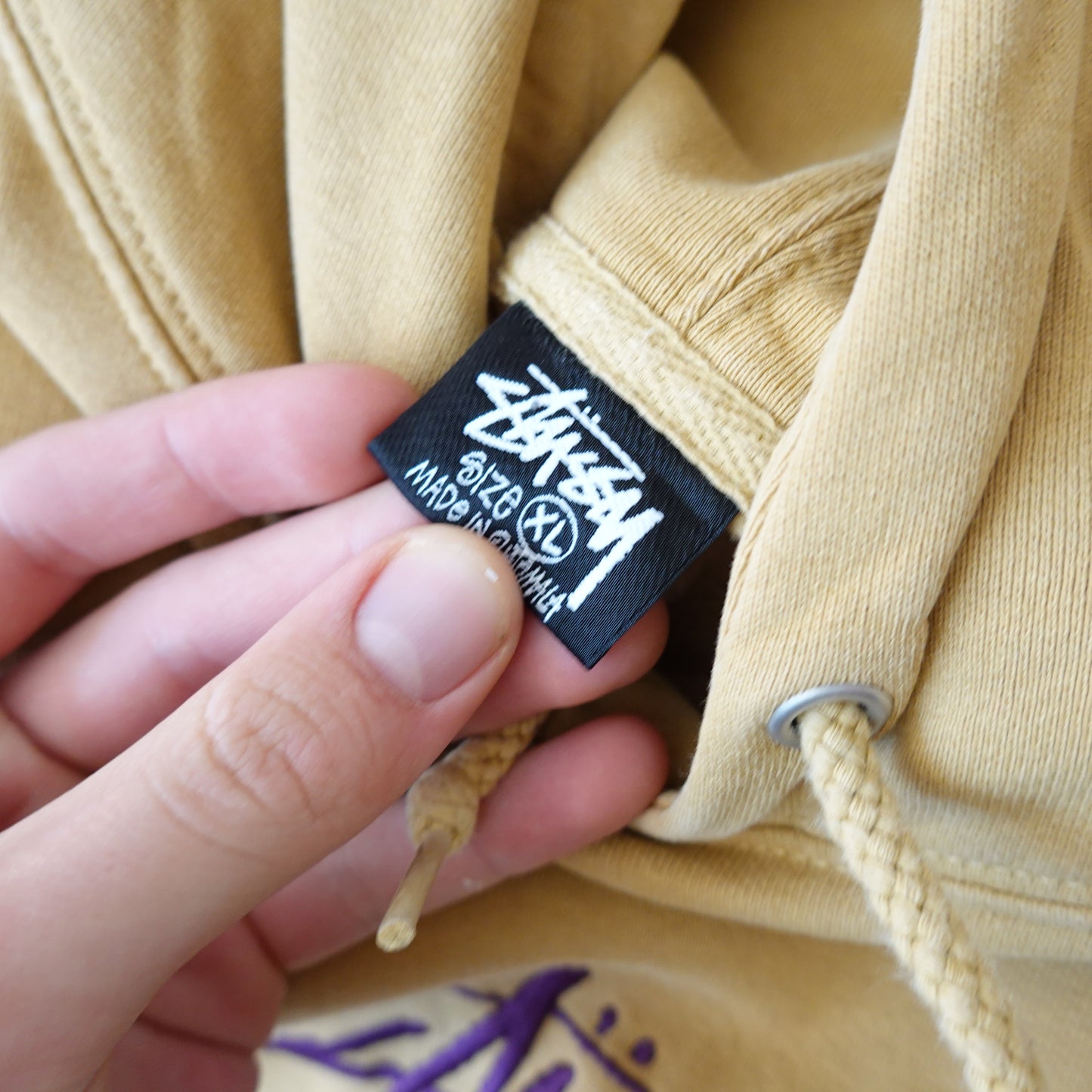 Stussy Mustard Hoodie - Size XL