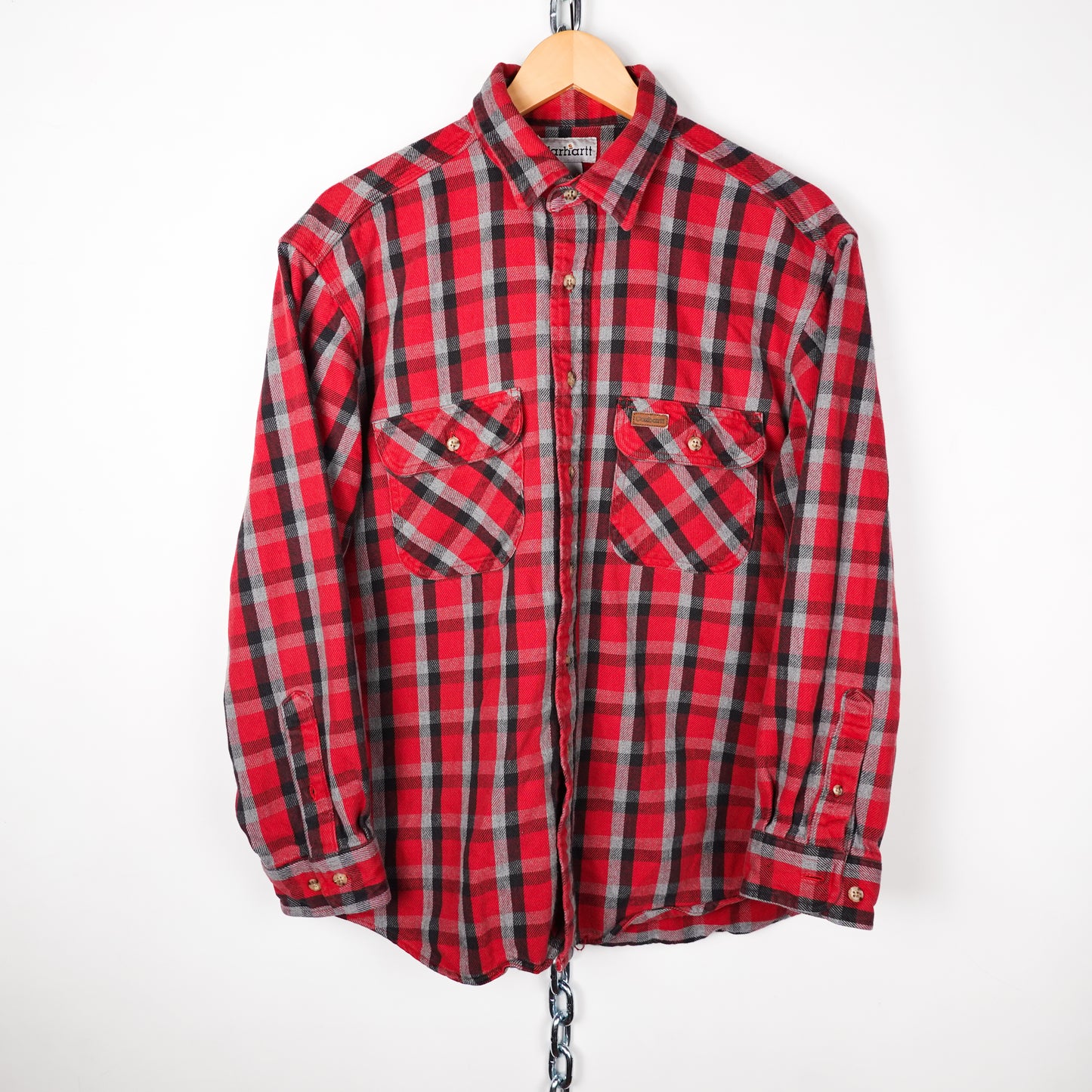 Vintage Carhartt Red Flannel - Size L