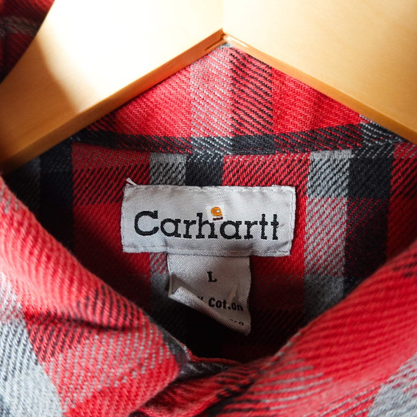 Vintage Carhartt Red Flannel - Size L