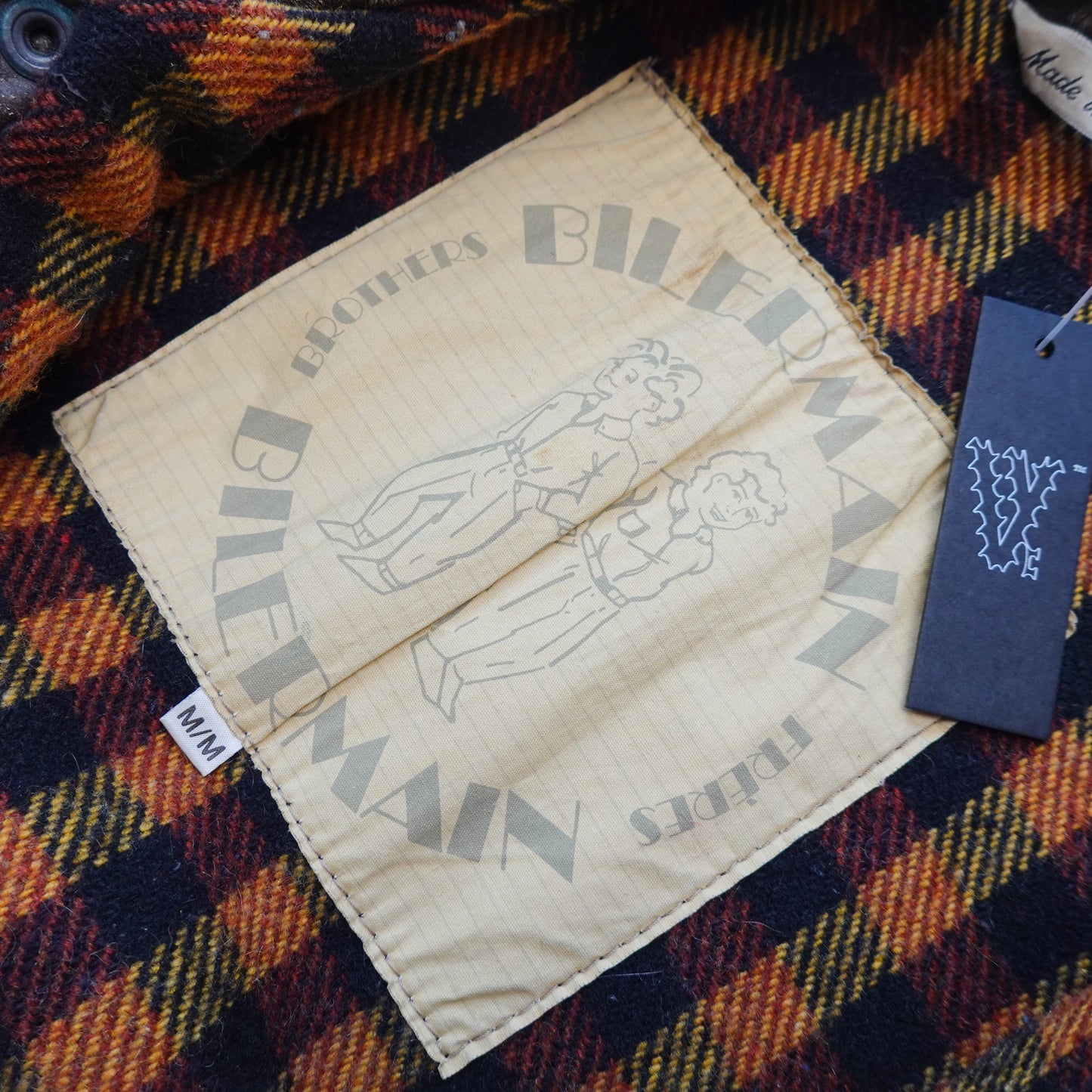 Vintage Bilerman Bros. Plaid Lined Leather - Size L