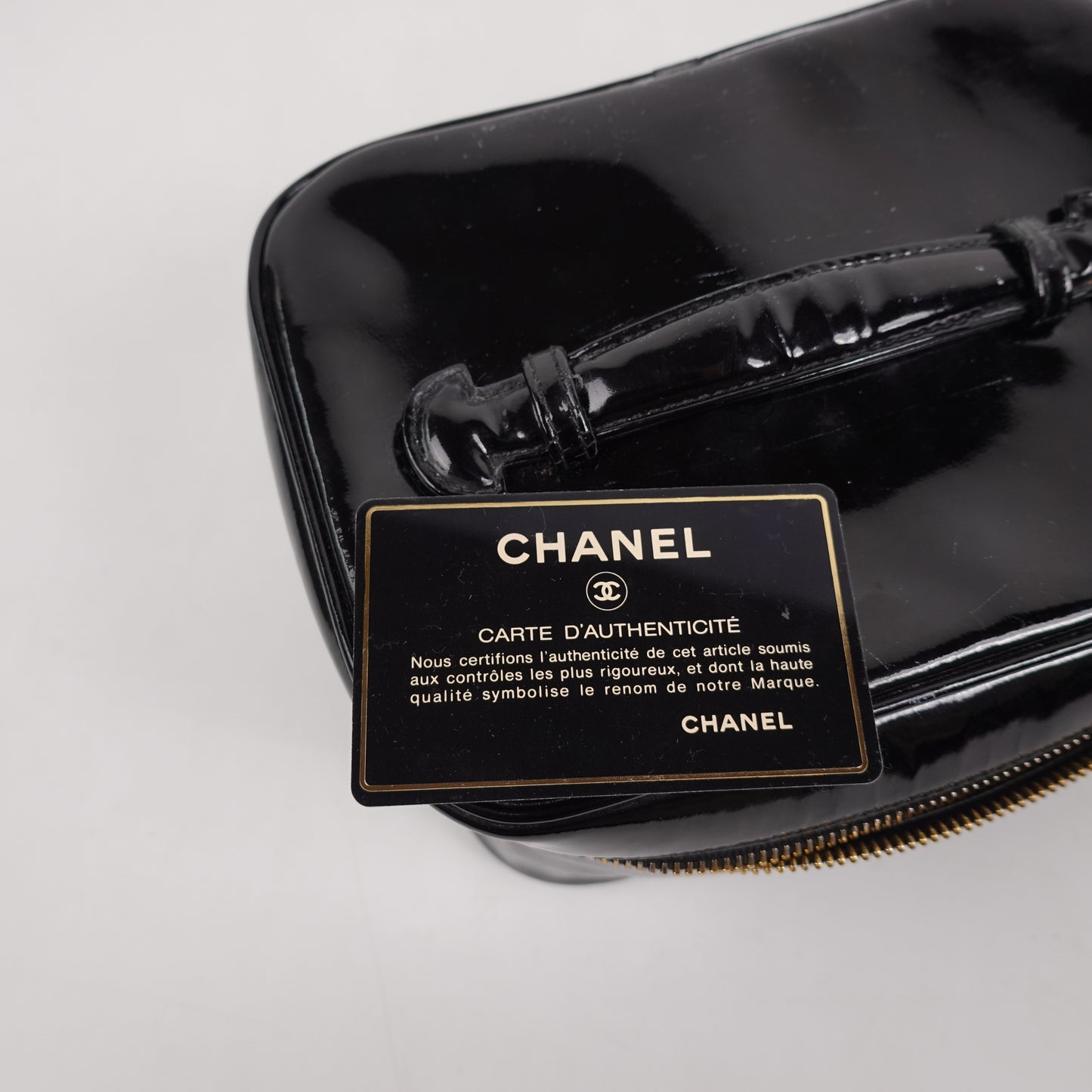 1990s Chanel Patent Leather Vanity Case