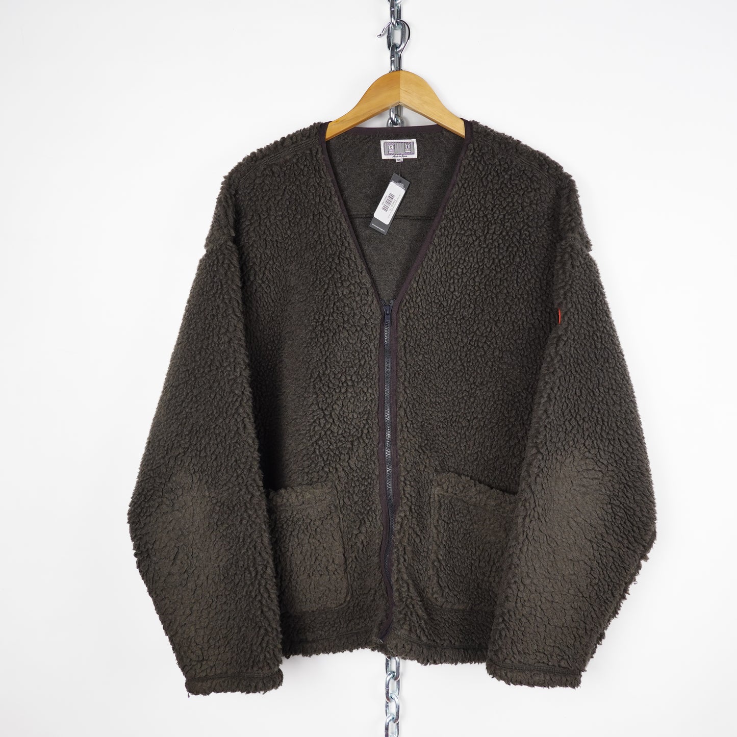 Cav Empt Deep Pile Fleece Zip Up - Size XL