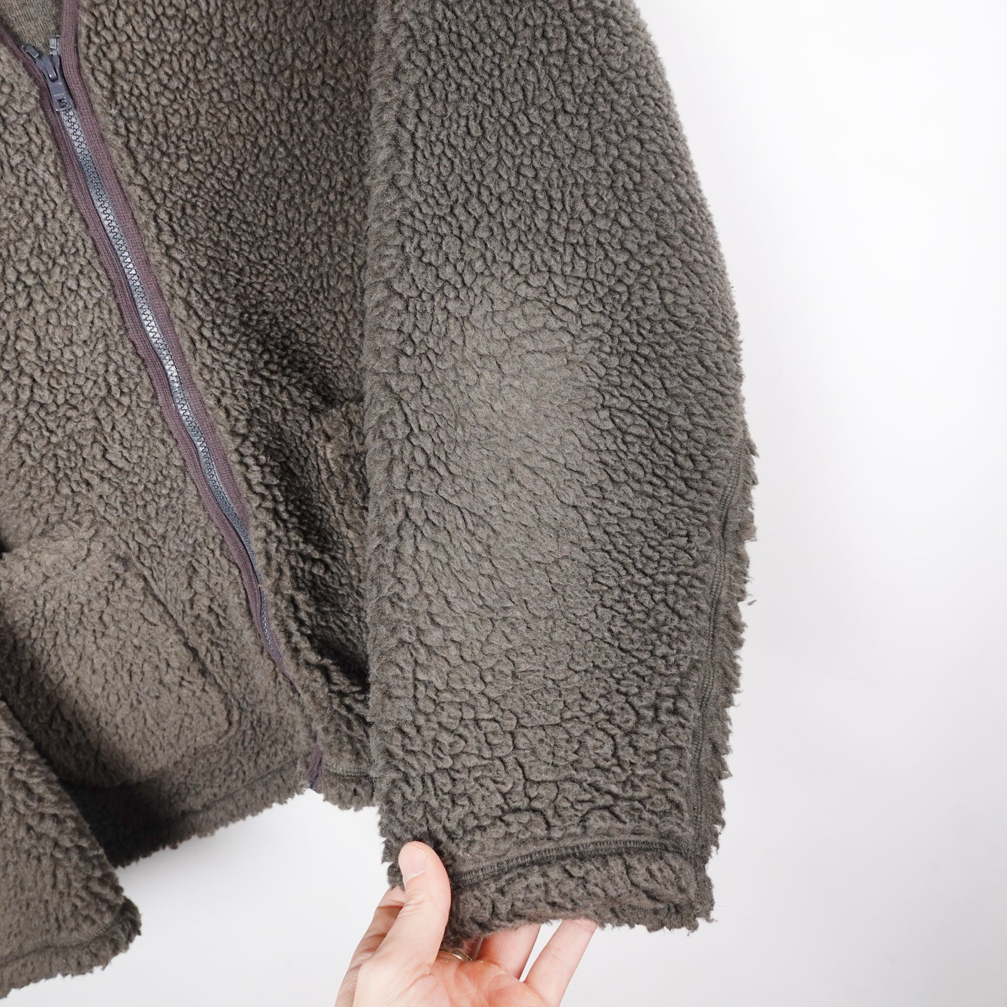 Cav Empt Deep Pile Fleece Zip Up - Size XL