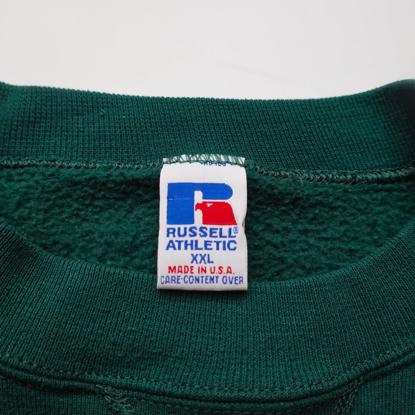 Vintage Russell Green Blank Crew - Size XXL