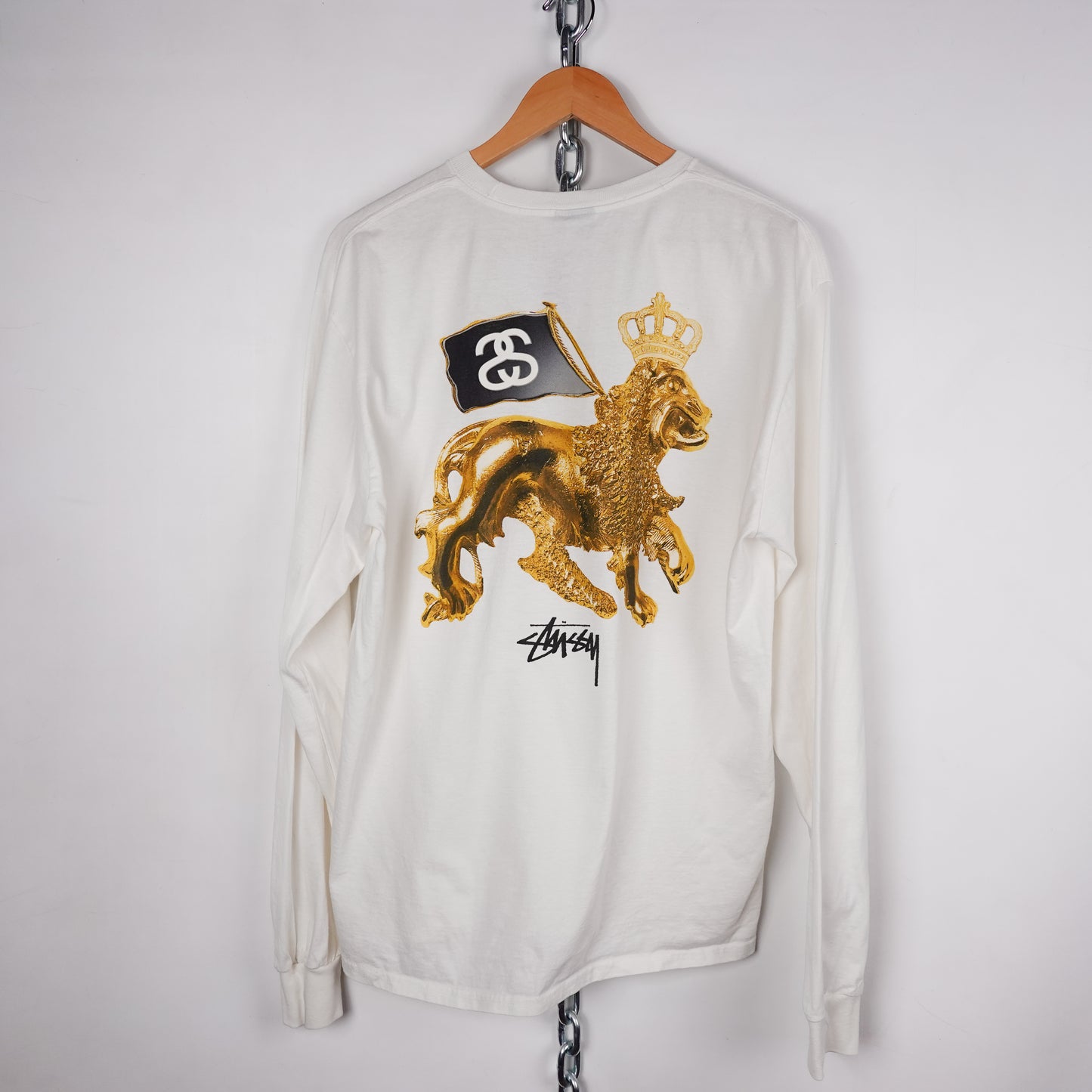Stussy Golden Lion L/S - Size XL