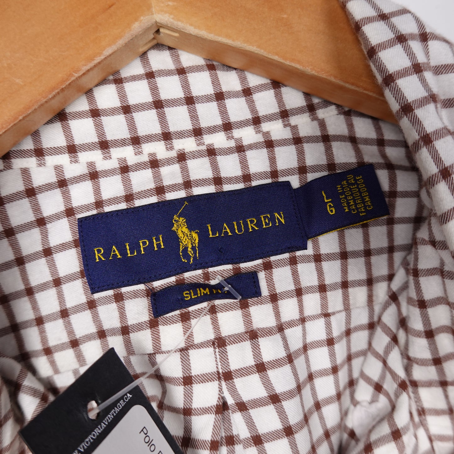Polo RL Plaid Button Up - Size L