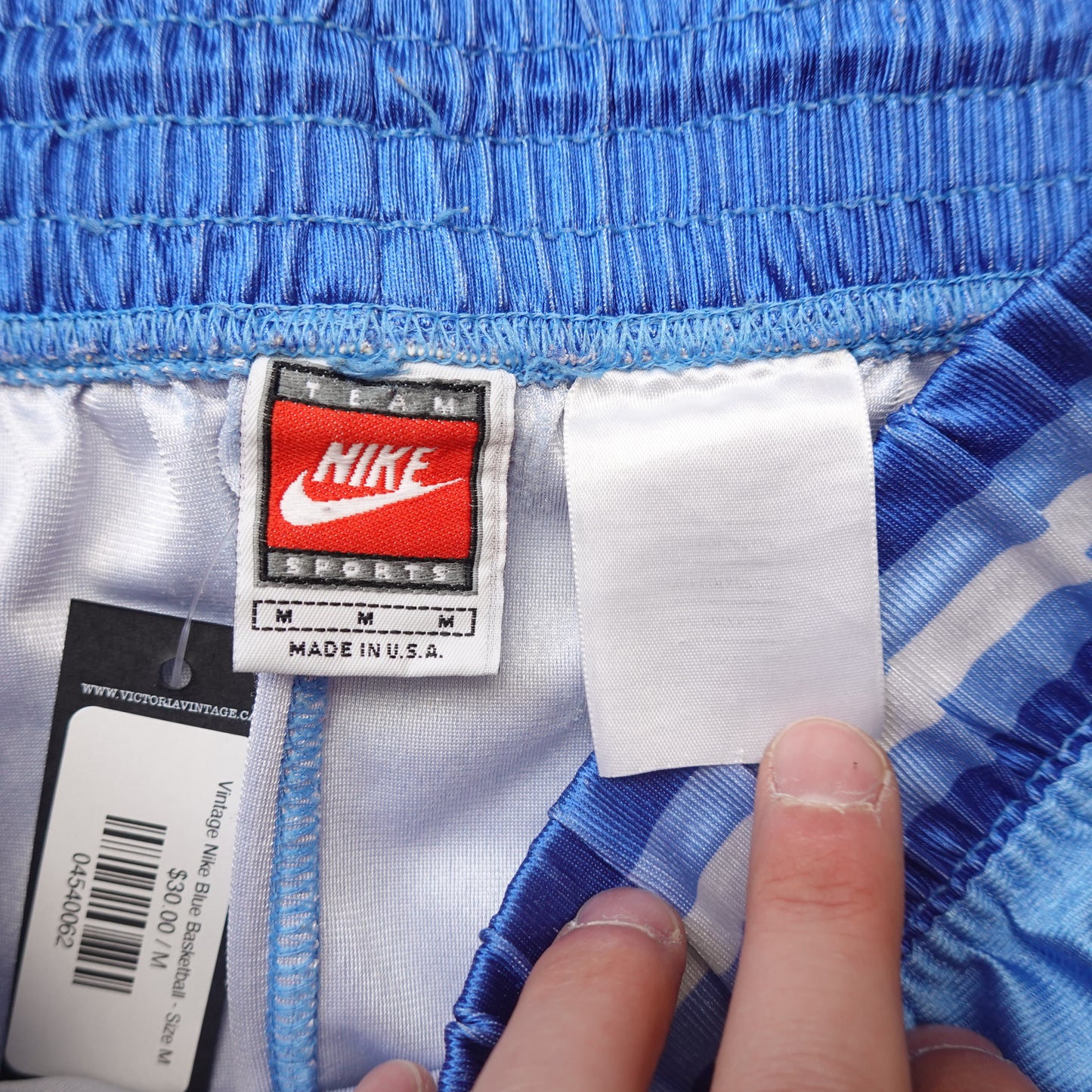 Vintage Nike Blue Basketball - Size M