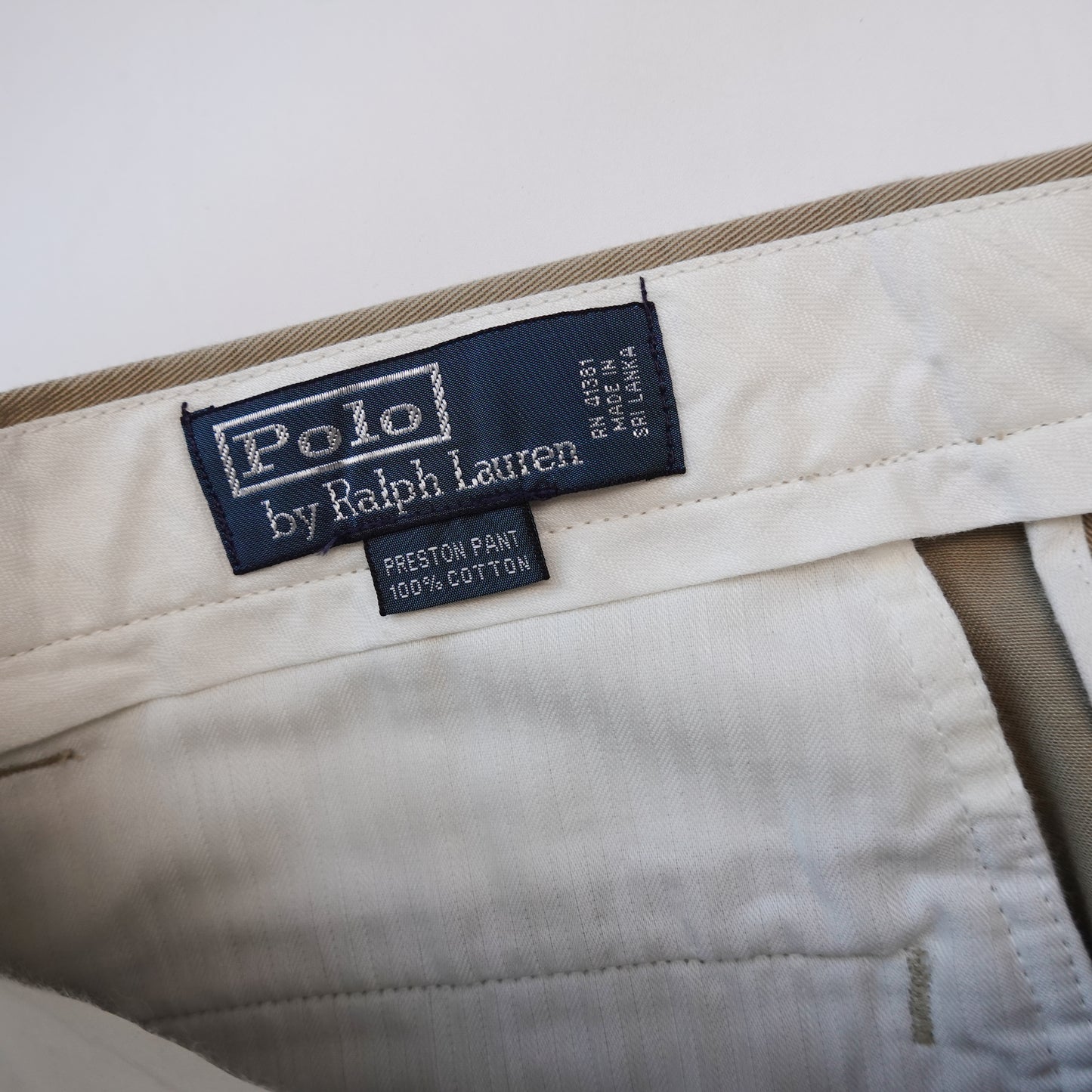 Vintage Polo RL Pleated Chino Pant - Size 32