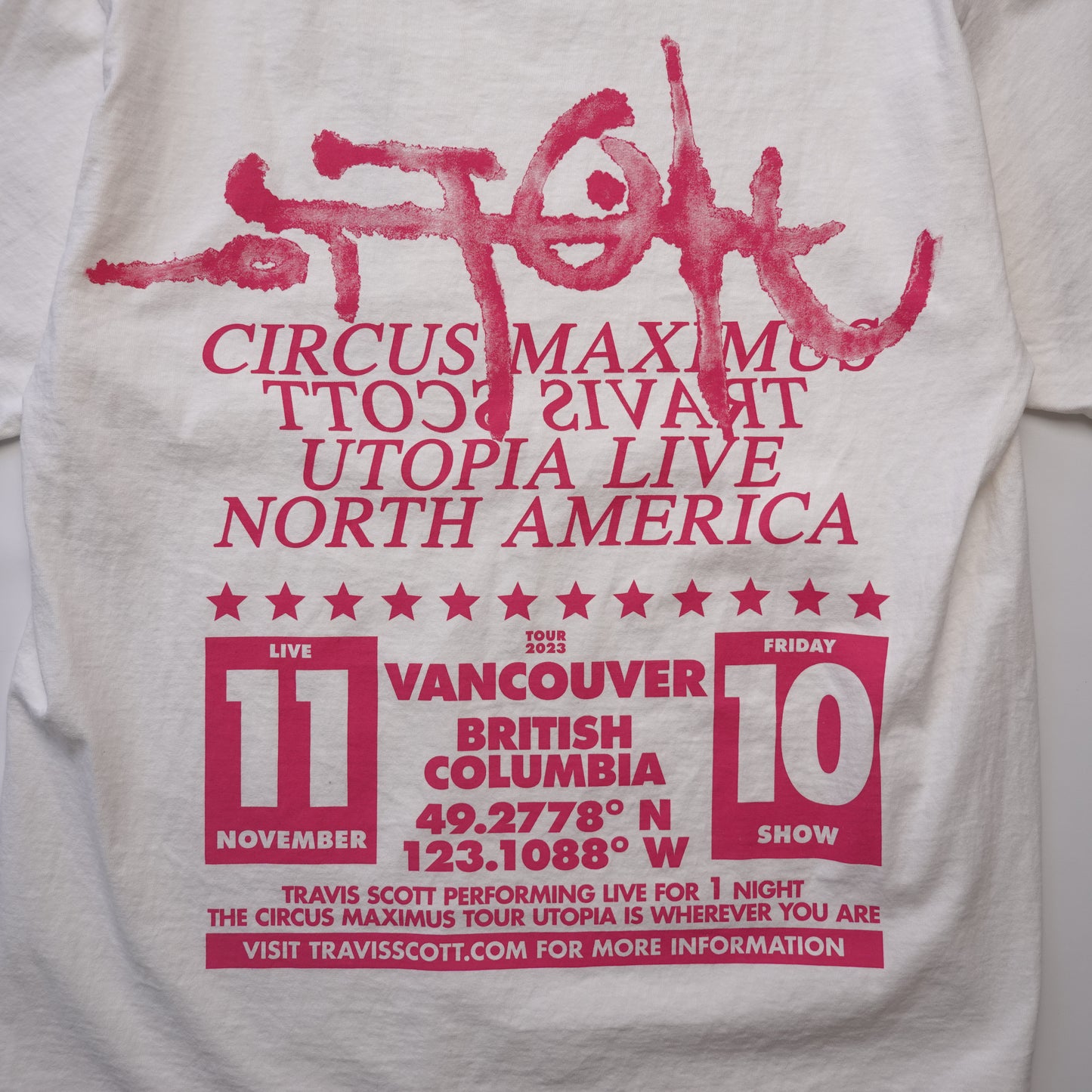 2023 Travis Scott Circus Maximus Tee - Size L