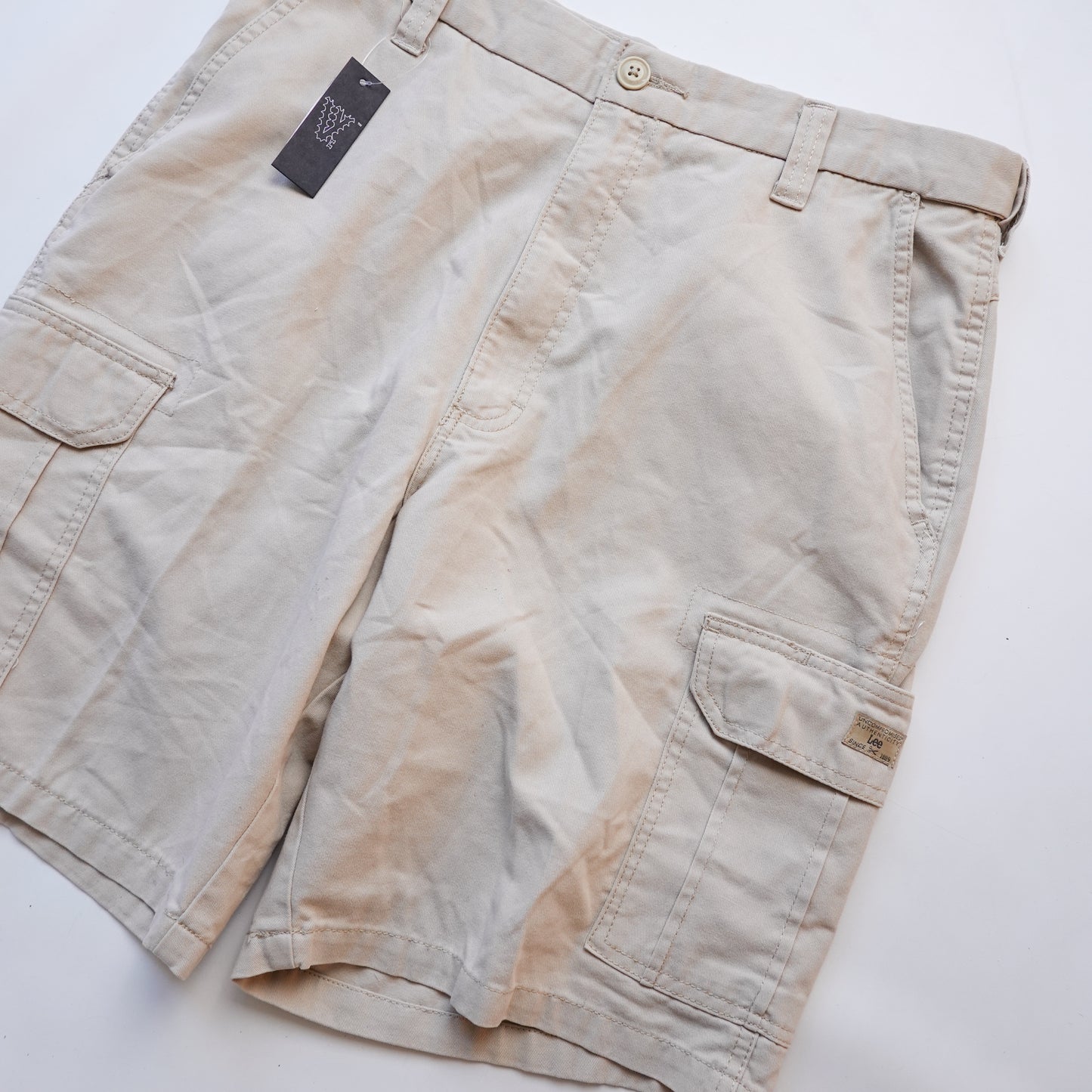 Beige Cargo Shorts - Size 34