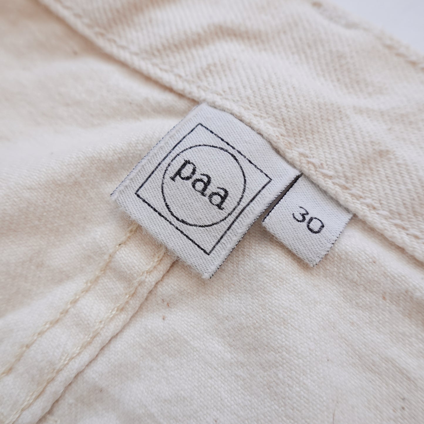 Paa Cream Denim Jorts - Size 30