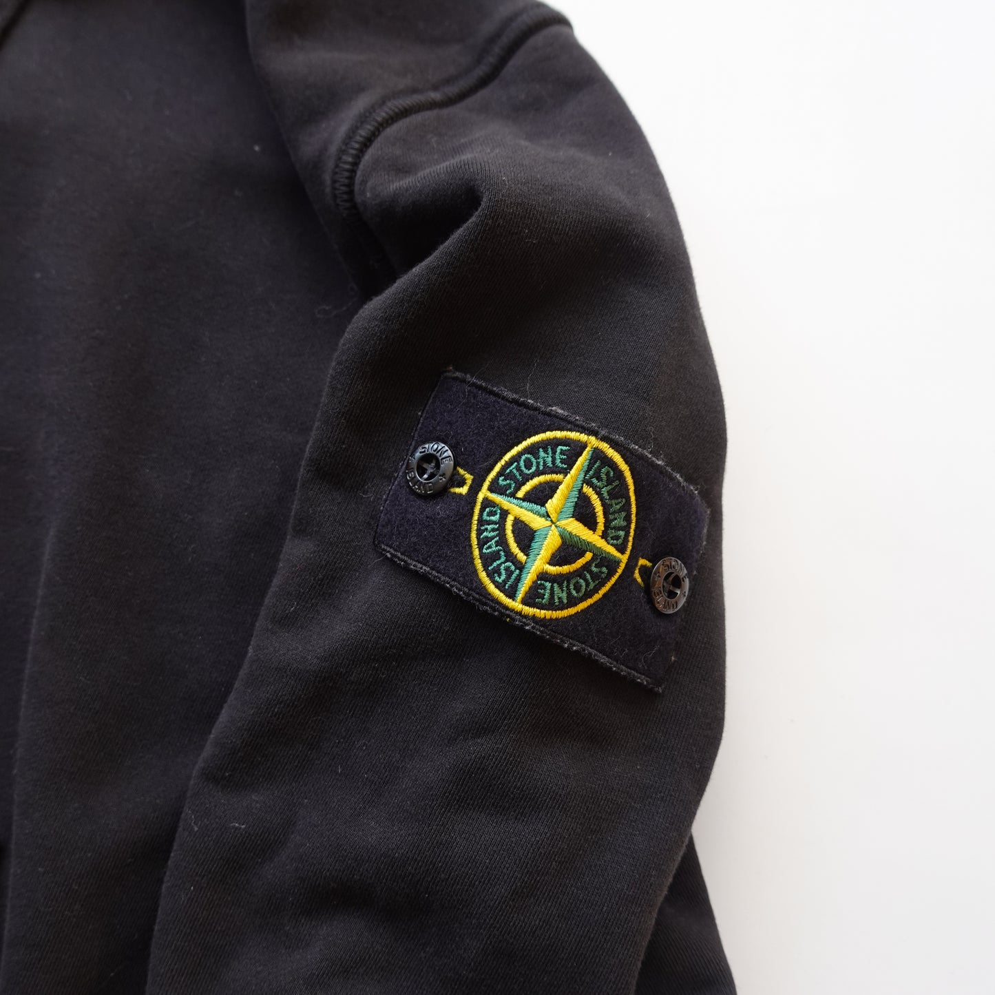 Stone Island Black Hoodie - Size M