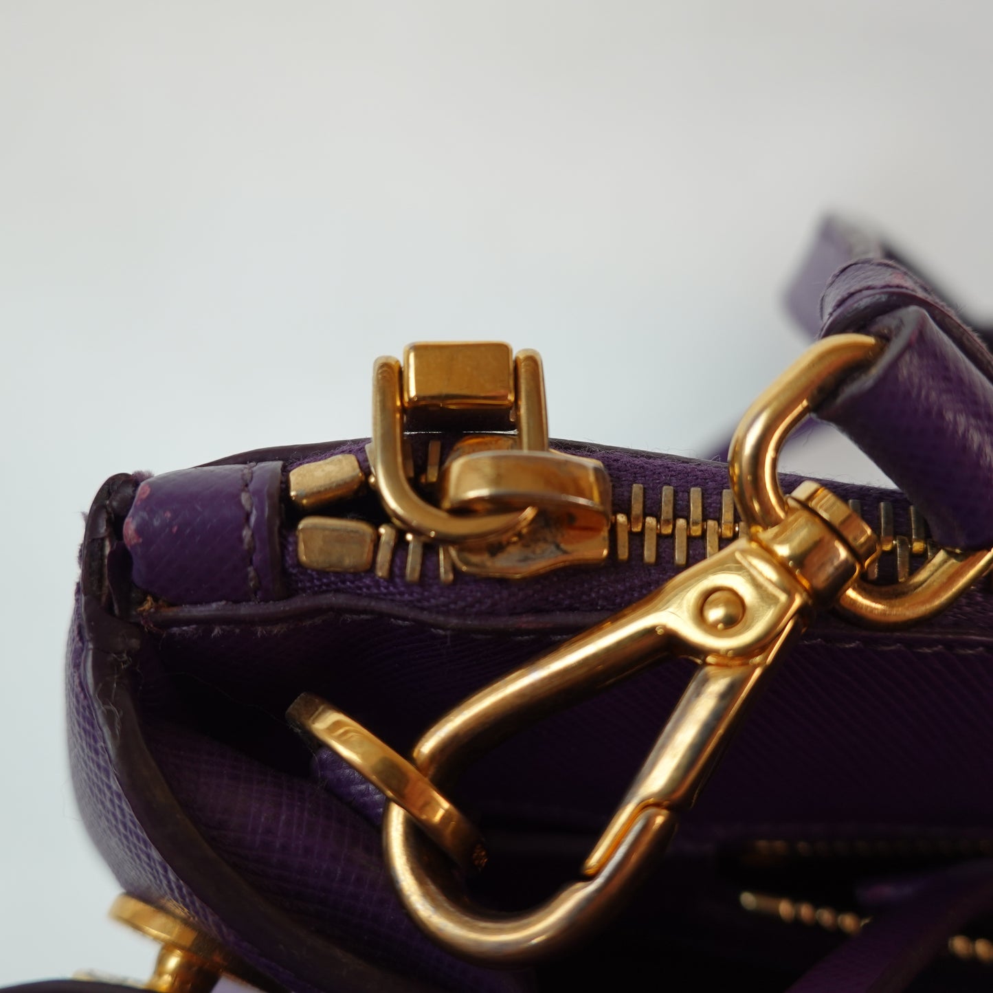 Prada Saffiano Galleria Double Zip Tote Bag