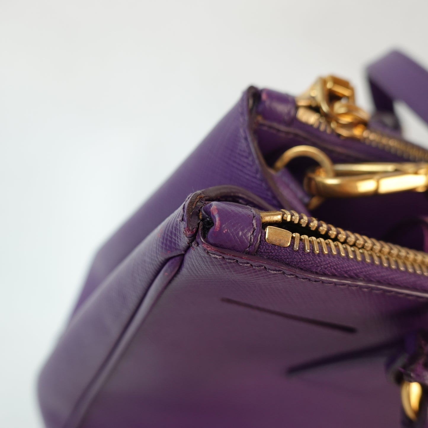 Prada Saffiano Galleria Double Zip Tote Bag