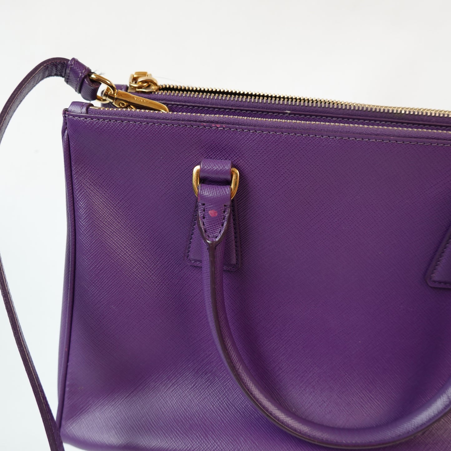 Prada Saffiano Galleria Double Zip Tote Bag