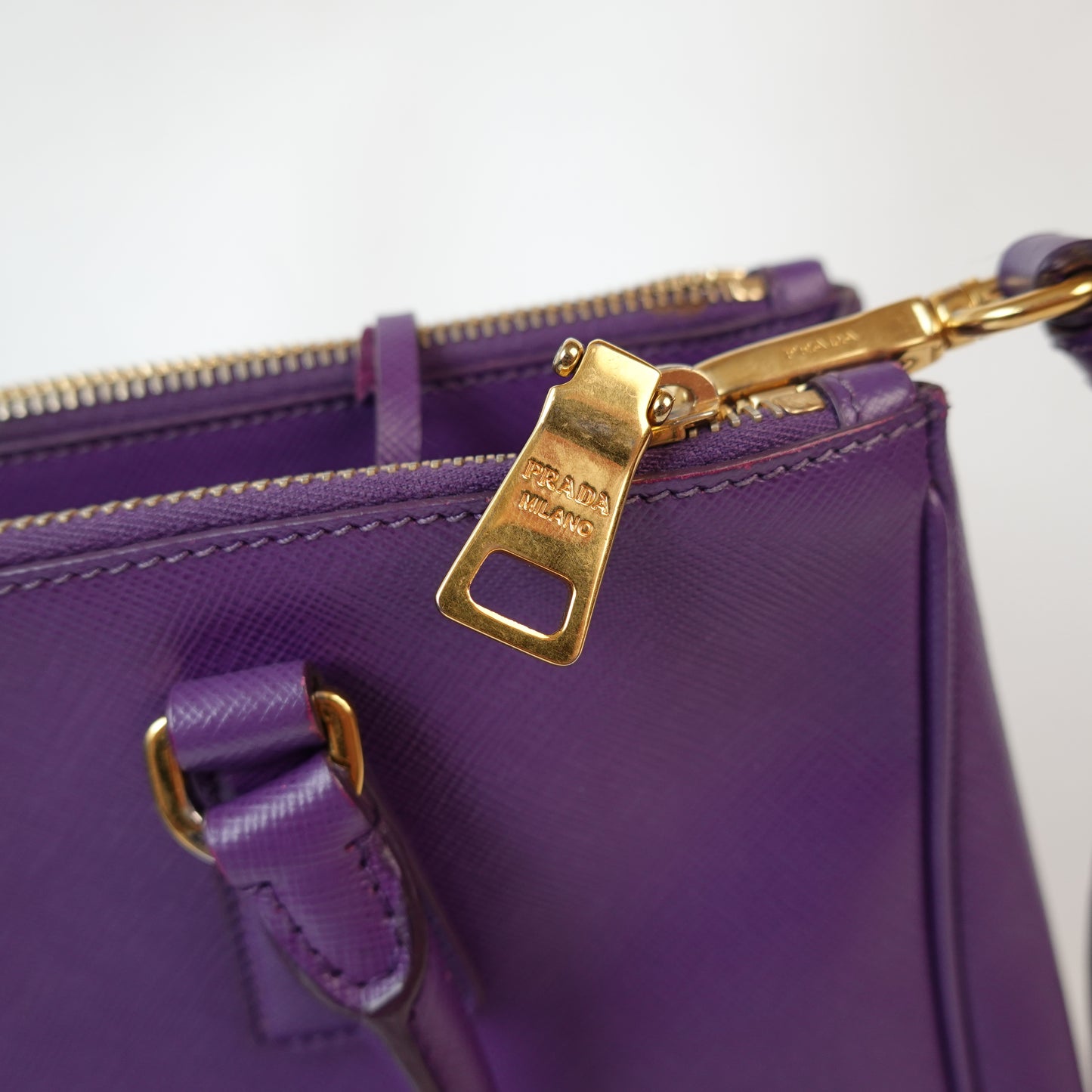Prada Saffiano Galleria Double Zip Tote Bag