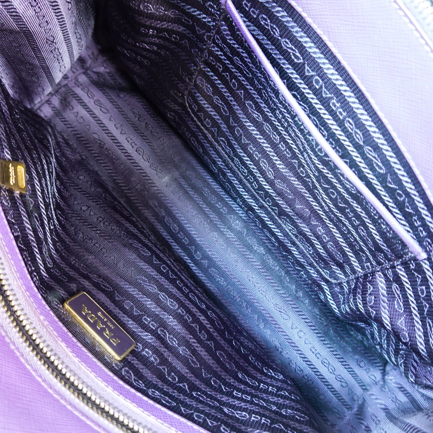 Prada Saffiano Galleria Double Zip Tote Bag