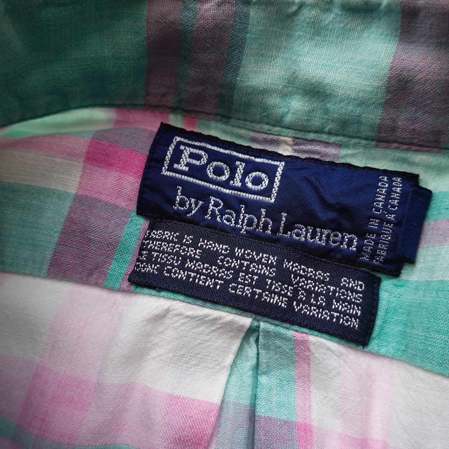 Ralph Lauren Polo Plaid SS Button Up - Size L