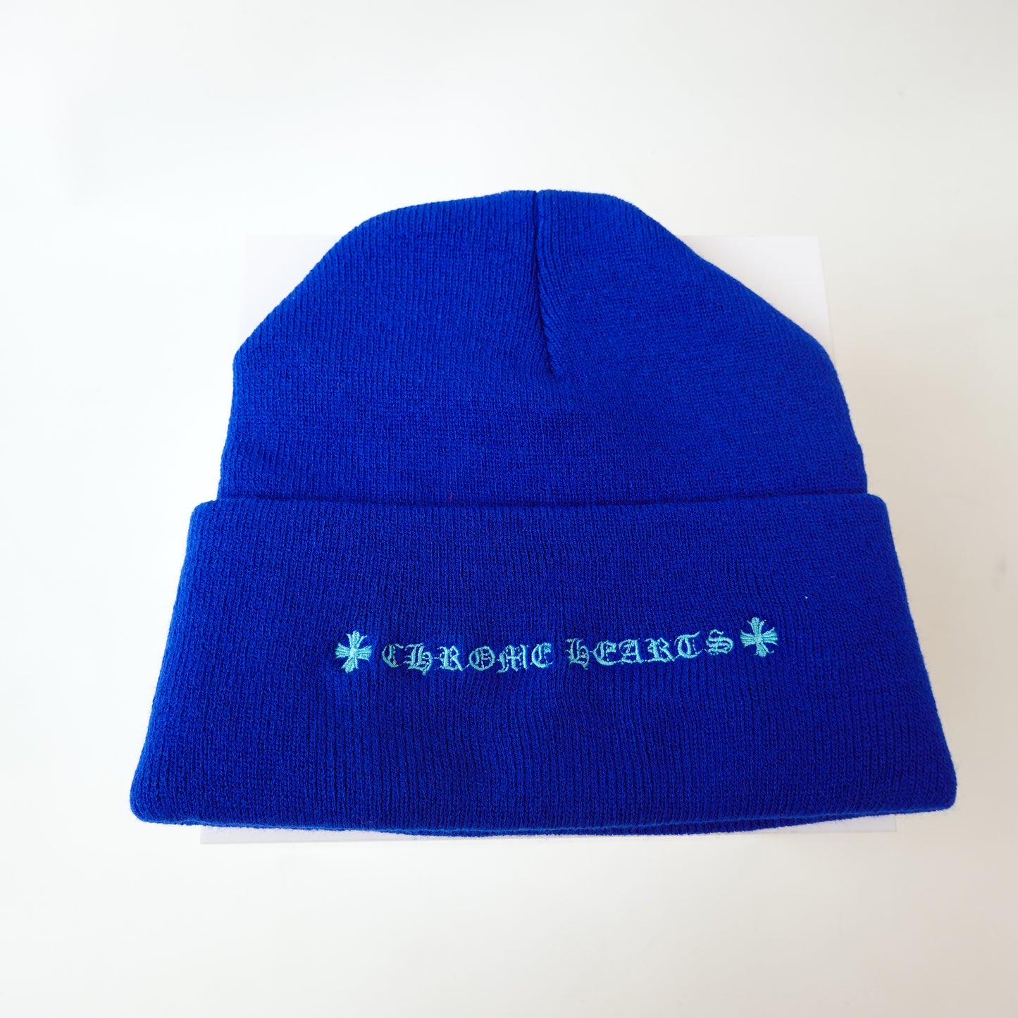 Chrome Hearts Triple Cross Beanie - Blue