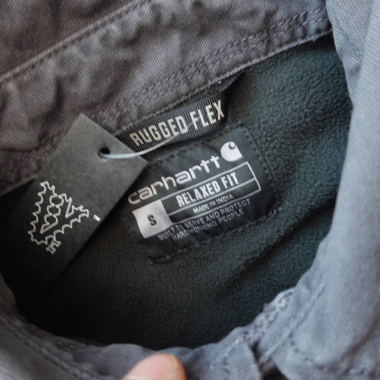 Carhartt Heavy Fleece Lined Button up - Size S