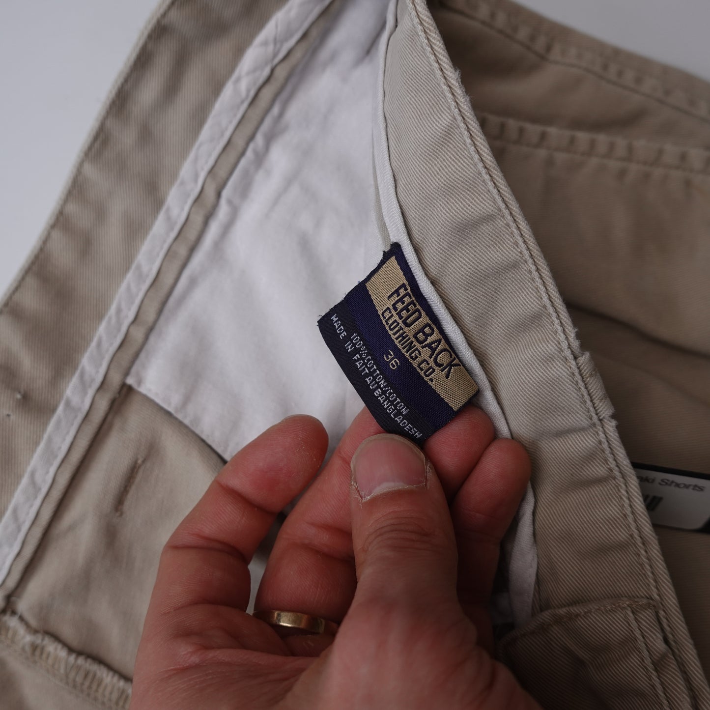 Feedback Khaki Short - Size 34