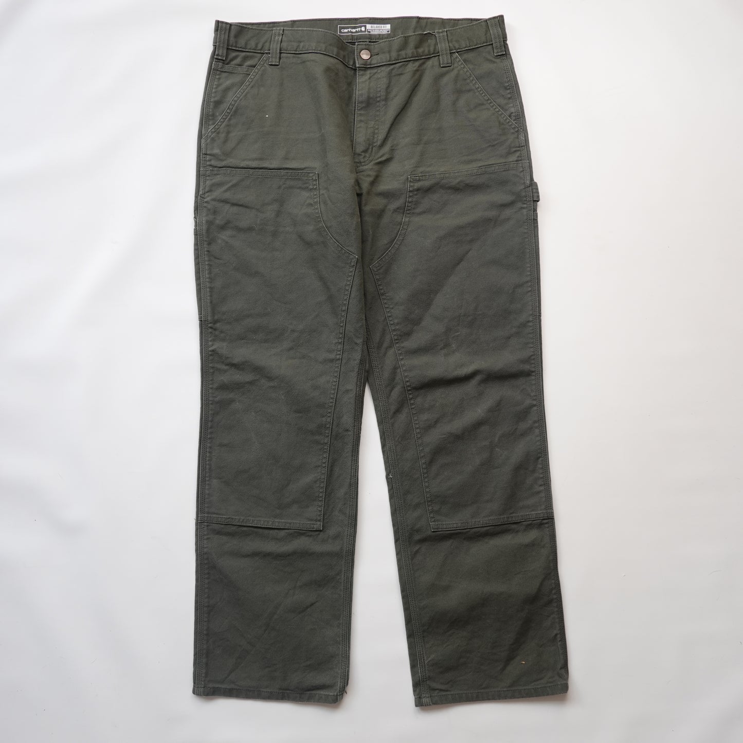 Carhartt Olive Green Double Knees - Size 38